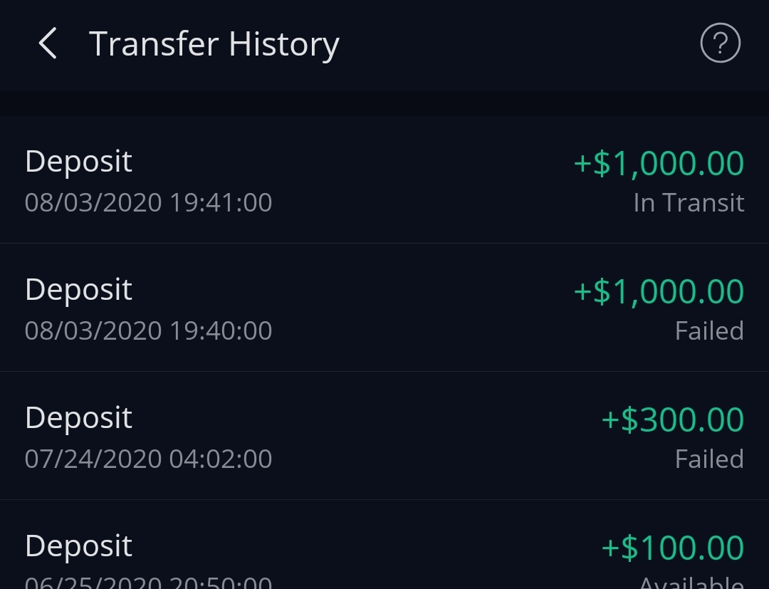 why are my deposits marked as failed i have enough funds in my bank account and i buy stocks with instant buying power before the deposit clear rwebull on webull instant buying power options