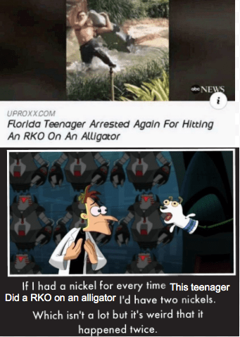 It's weird that it happened twice