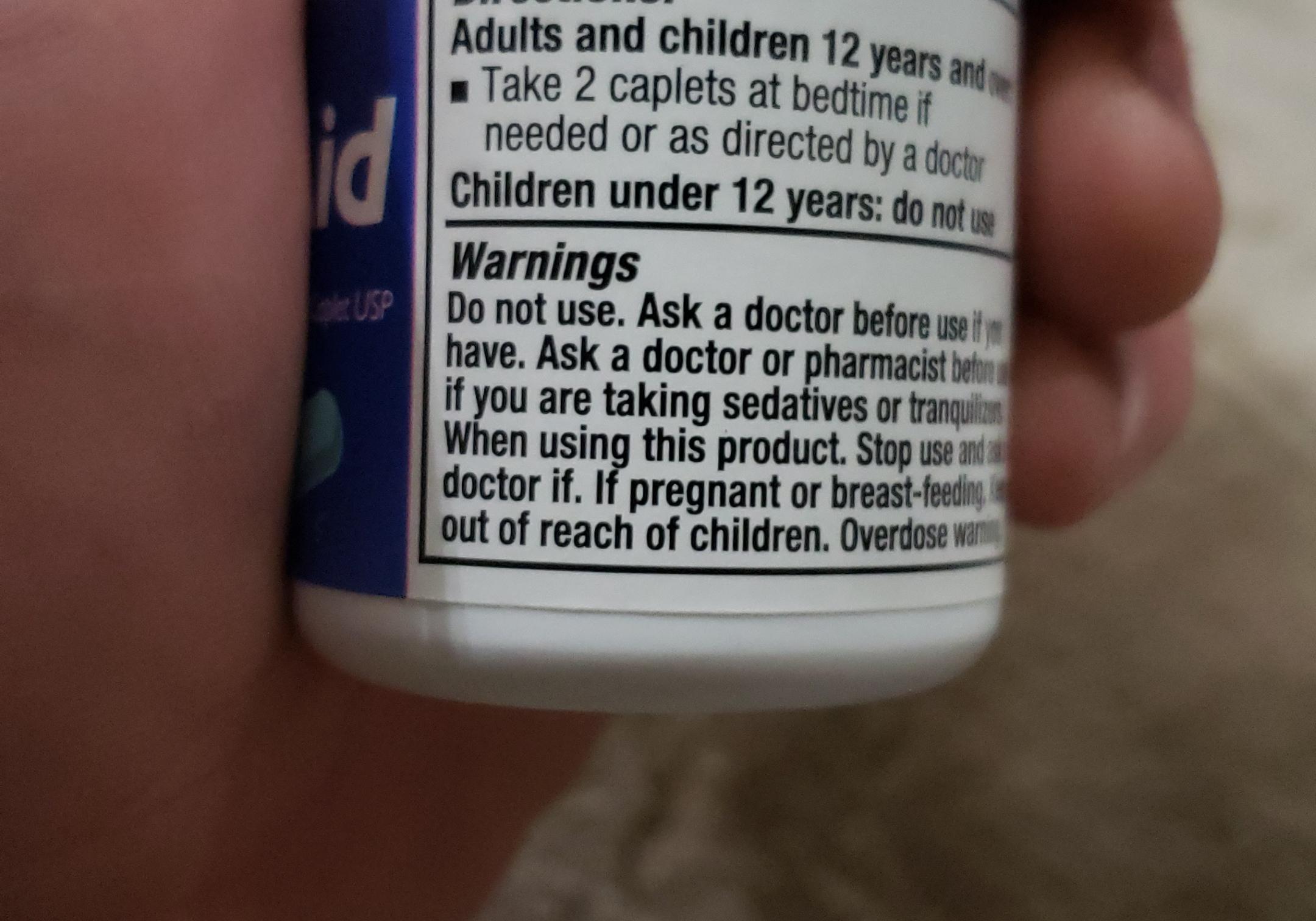 the warning label on this medication crappydesign