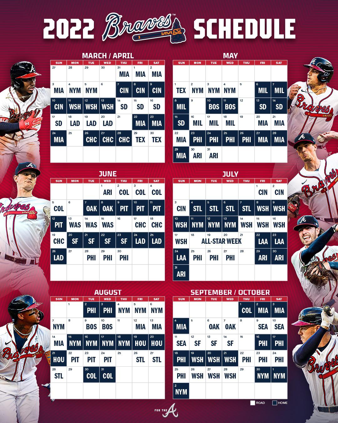 Braves 2022 Schedule R Braves 