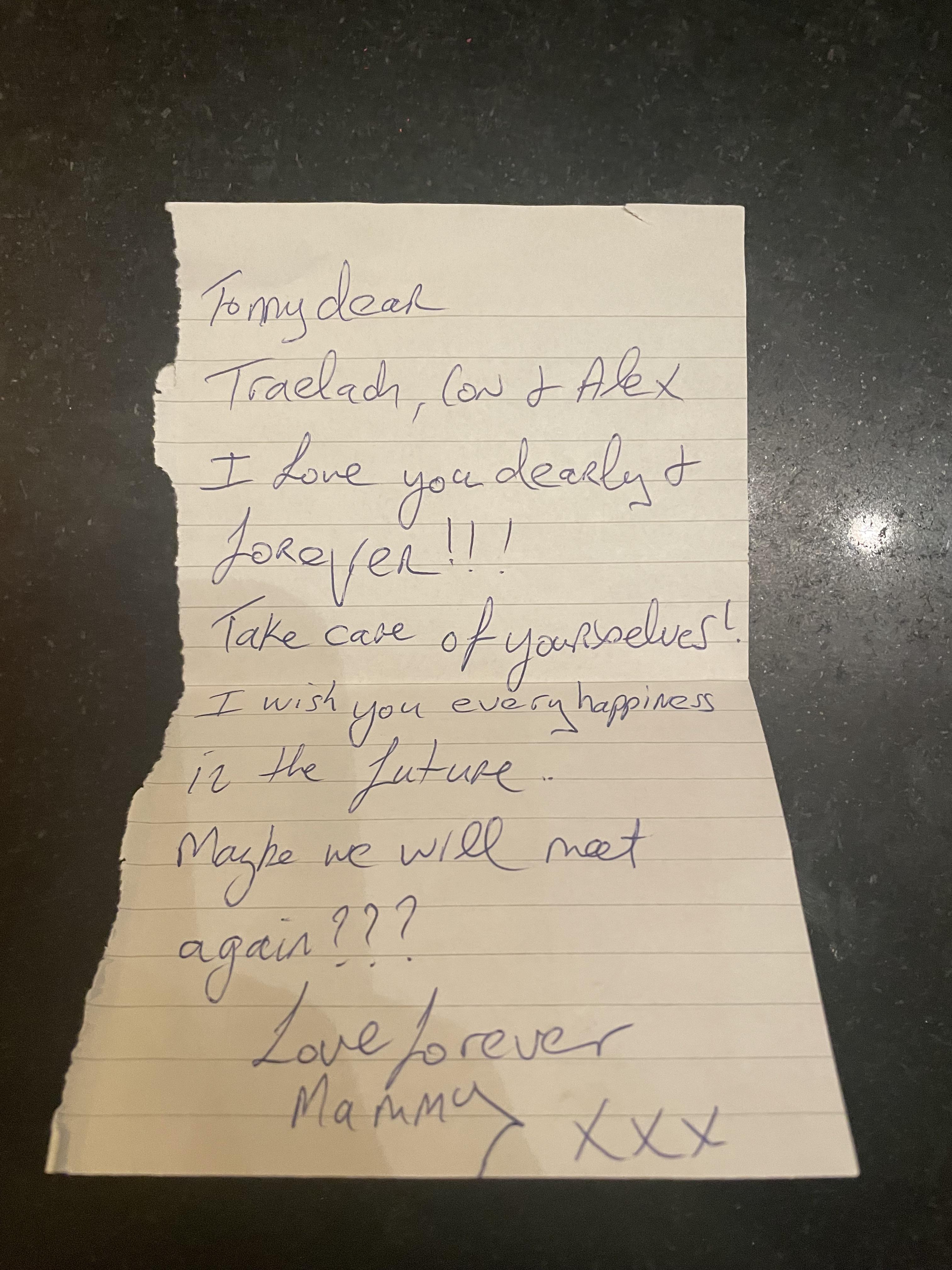 Тату записки моей мамы, которую она оставила перед смертью : rtattooadvice