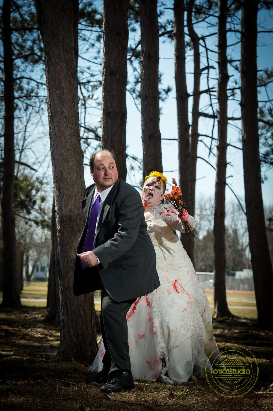 Trash The Dress Zombie Bride Wedding