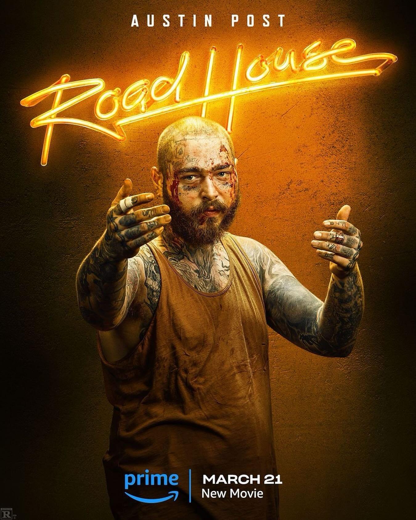 Posty starring in Road House movie along with Jake Gyllenhaal and Connor  McGregor ! Coming on Prime march 21, 2024! : rPostMalone