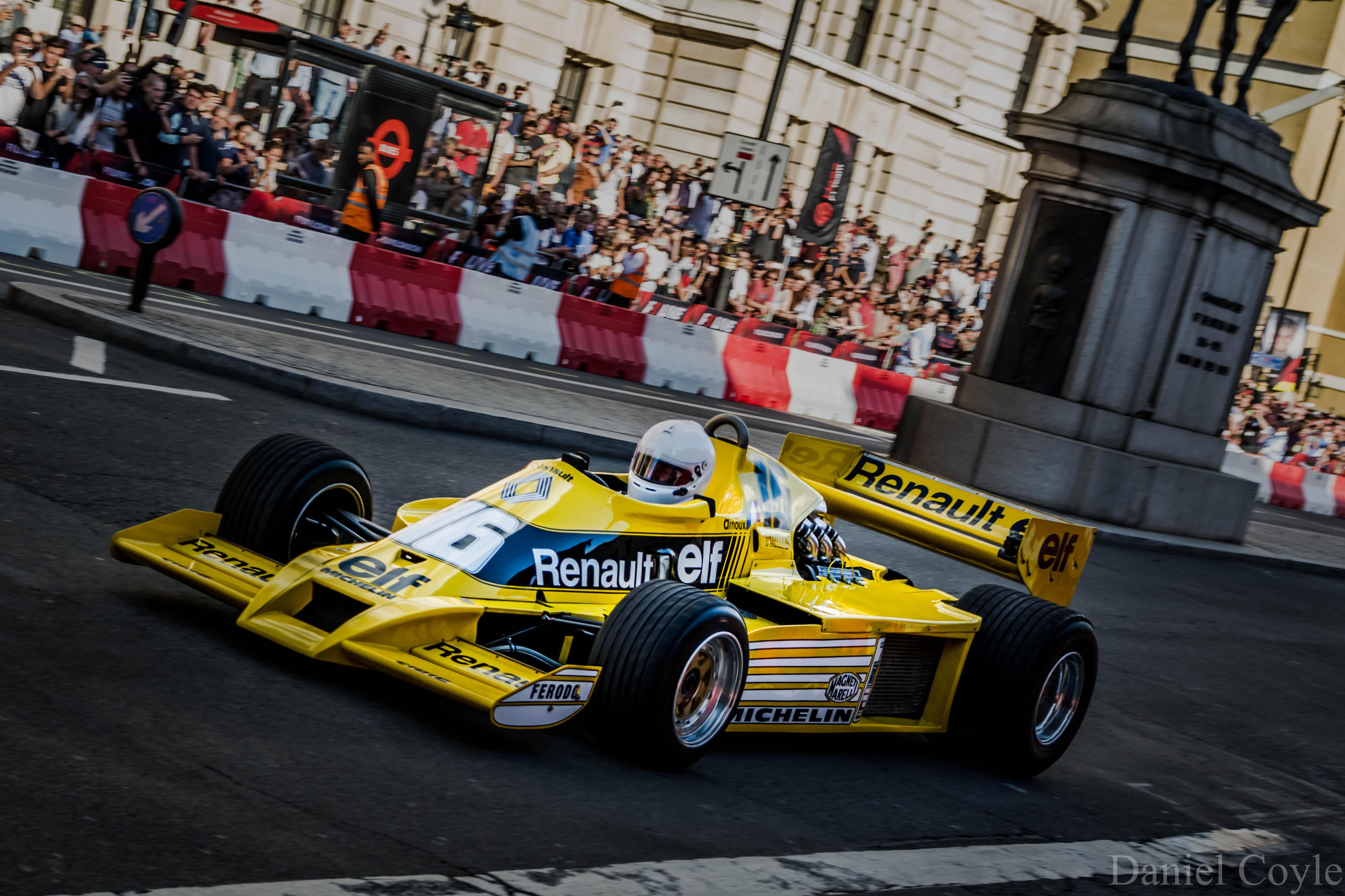 Rene Arnoux Driving His Renault Sport F1 Team Rs01 The Wrong