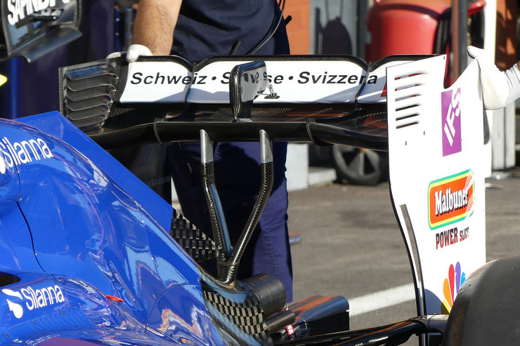 Sauber Changed The Name Sauber F1 Team On The Rear Wing