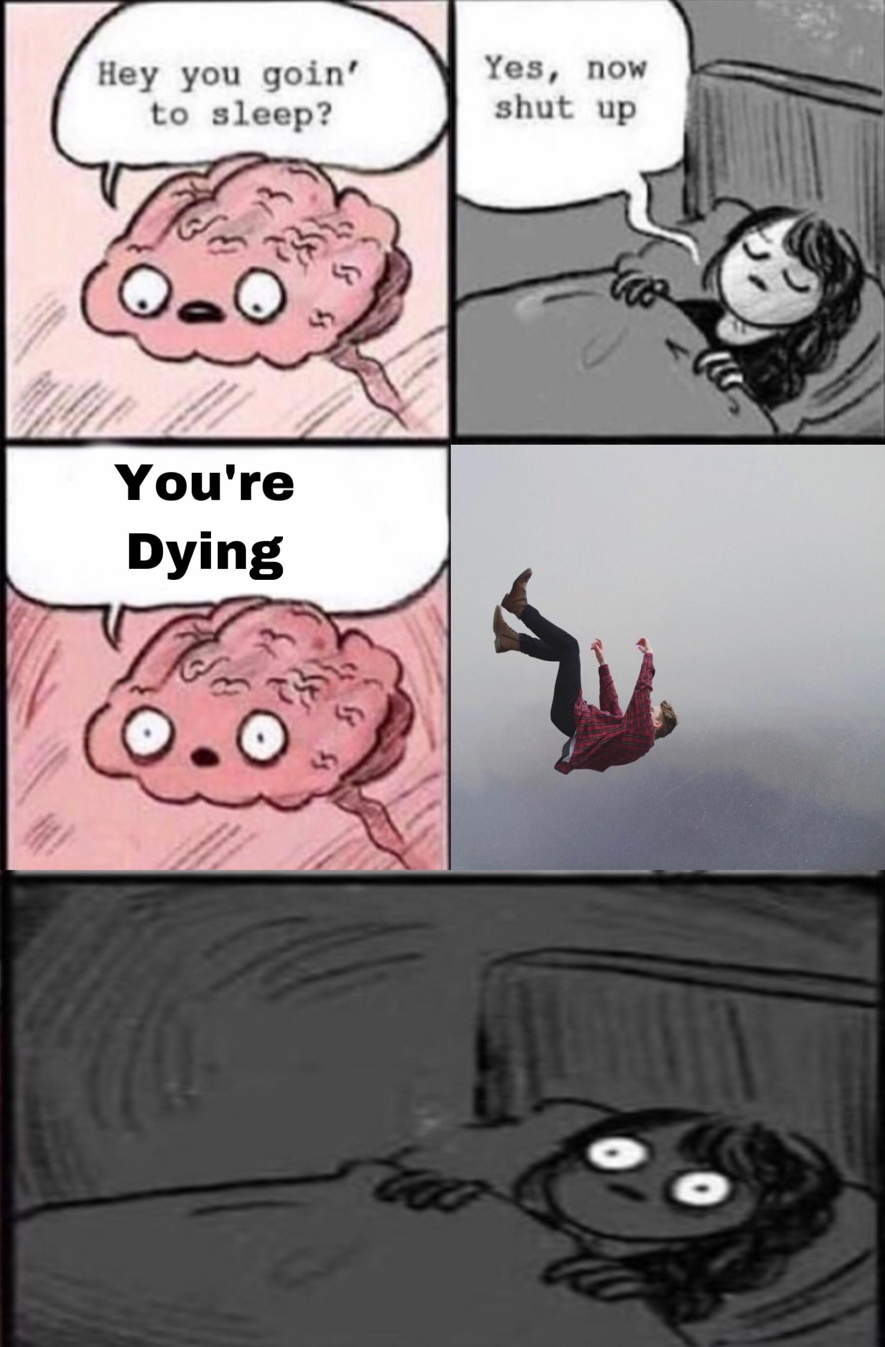 Yes, now shut up hey you goin' to sleep. Big Brain Meme R Dankmemes