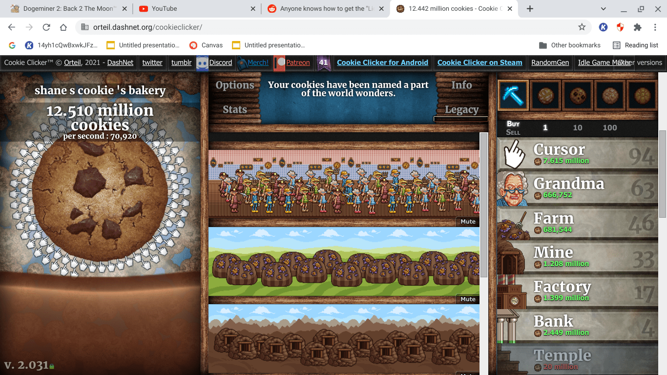 Why Have I Only Discovered This Clicker Games Funny Funny Ments Clicking cookies in TerrariaLet me know if there are any other niche mods out there that could make for an interesting video because I would love to cover t.