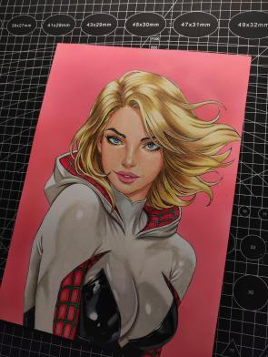 Spider-Gwen – original Art by Gleidson Sousa
