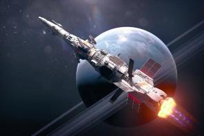 Spaceship, by Isaac Hannaford