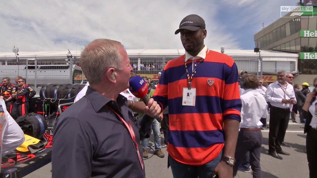 Serge Ibaka At The F1 Race In Canada Today Kanye