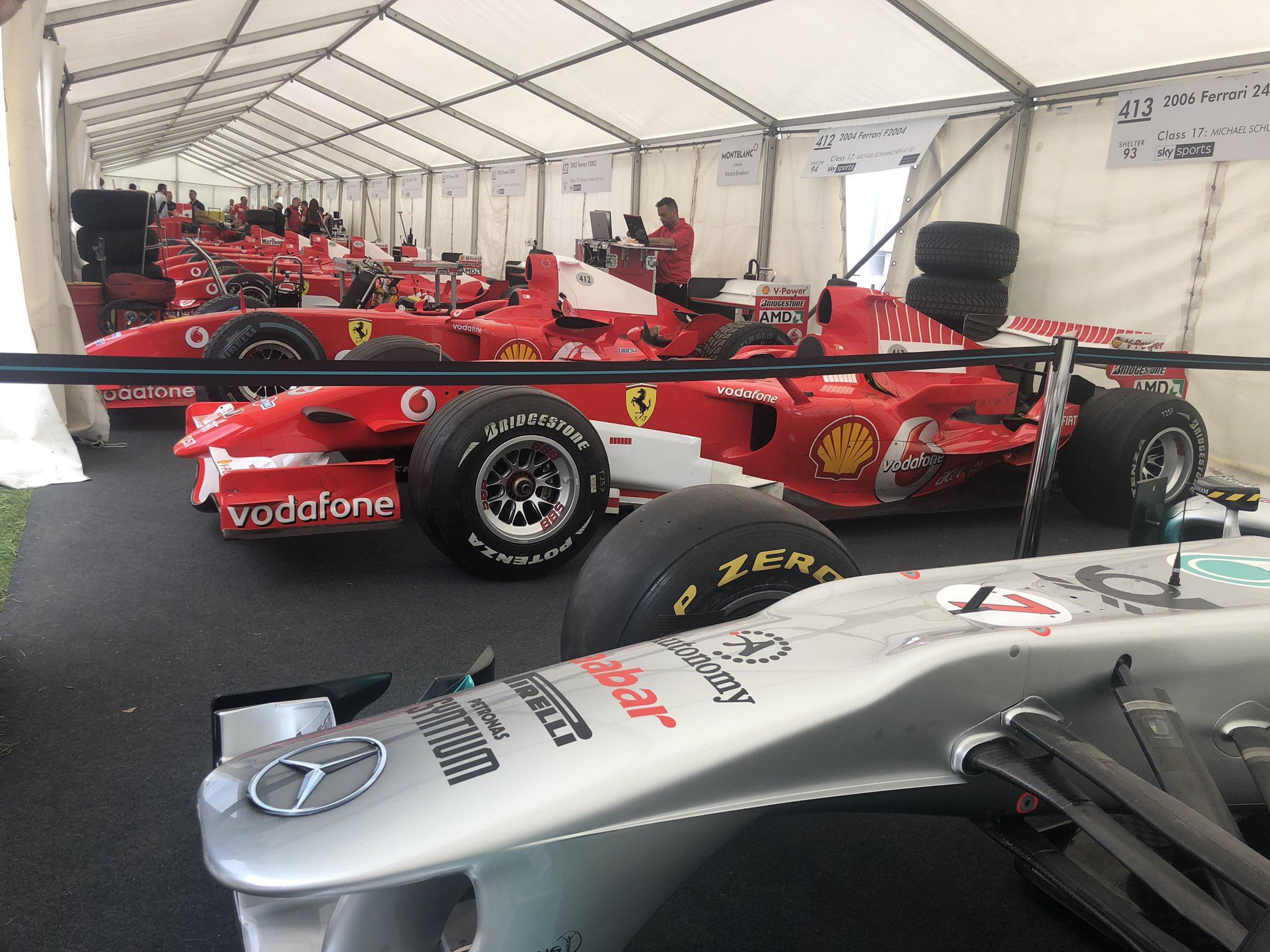Via Wtf1 On Twitter Some Of Michael S Cars At The Goodwood