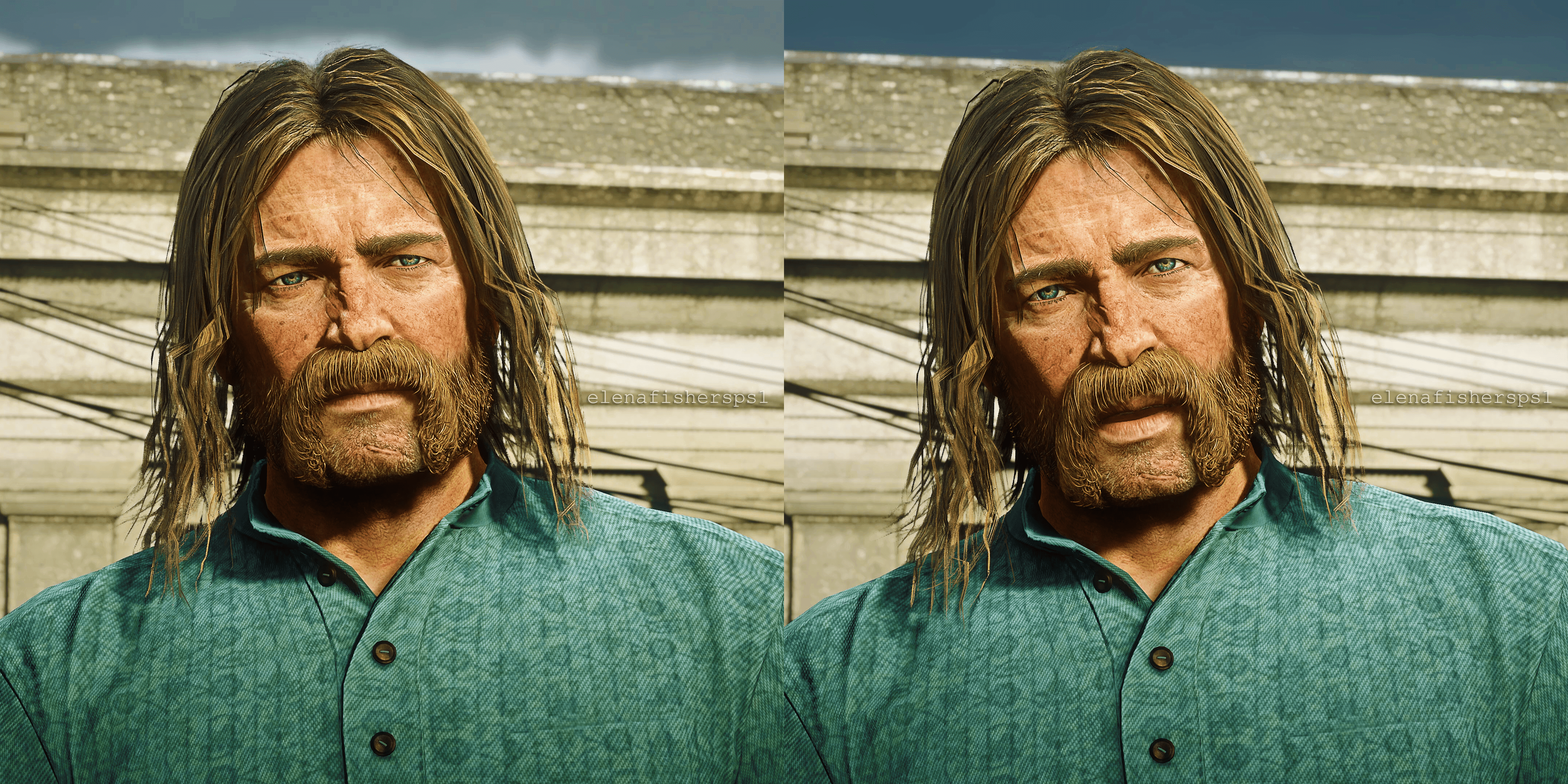 Arthur with Micahs hair and facial hair. Getting some cursed stuff out  there now so it doesnt ruin the new year. : rreddeadredemption