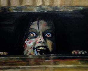 Evil dead 2013 oil painting