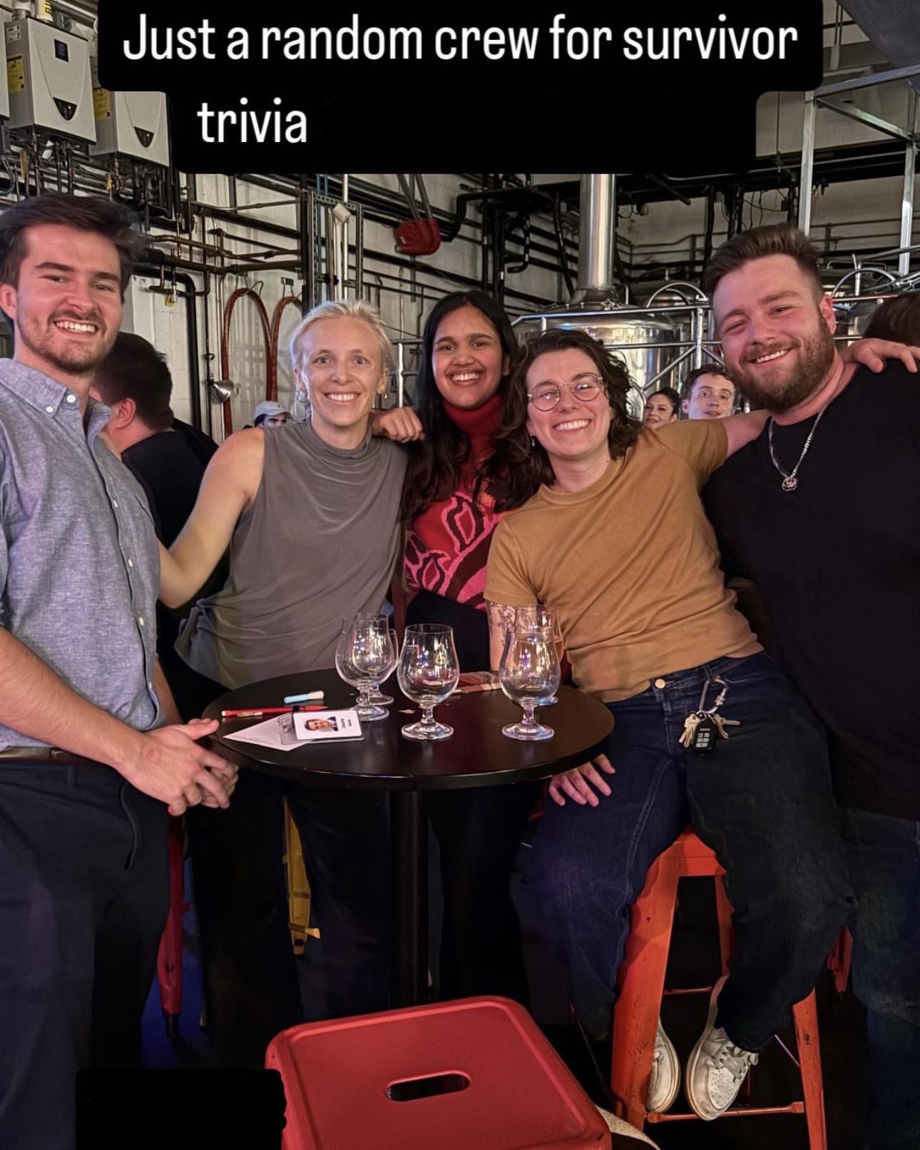 charlie (s46), sophie (south pacific), swati (s42), evvie (s41), and jake  (s45) : rsurvivor