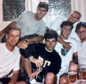 Young Will Ferrell With His USC Fraternity Brothers (Late 1980s)