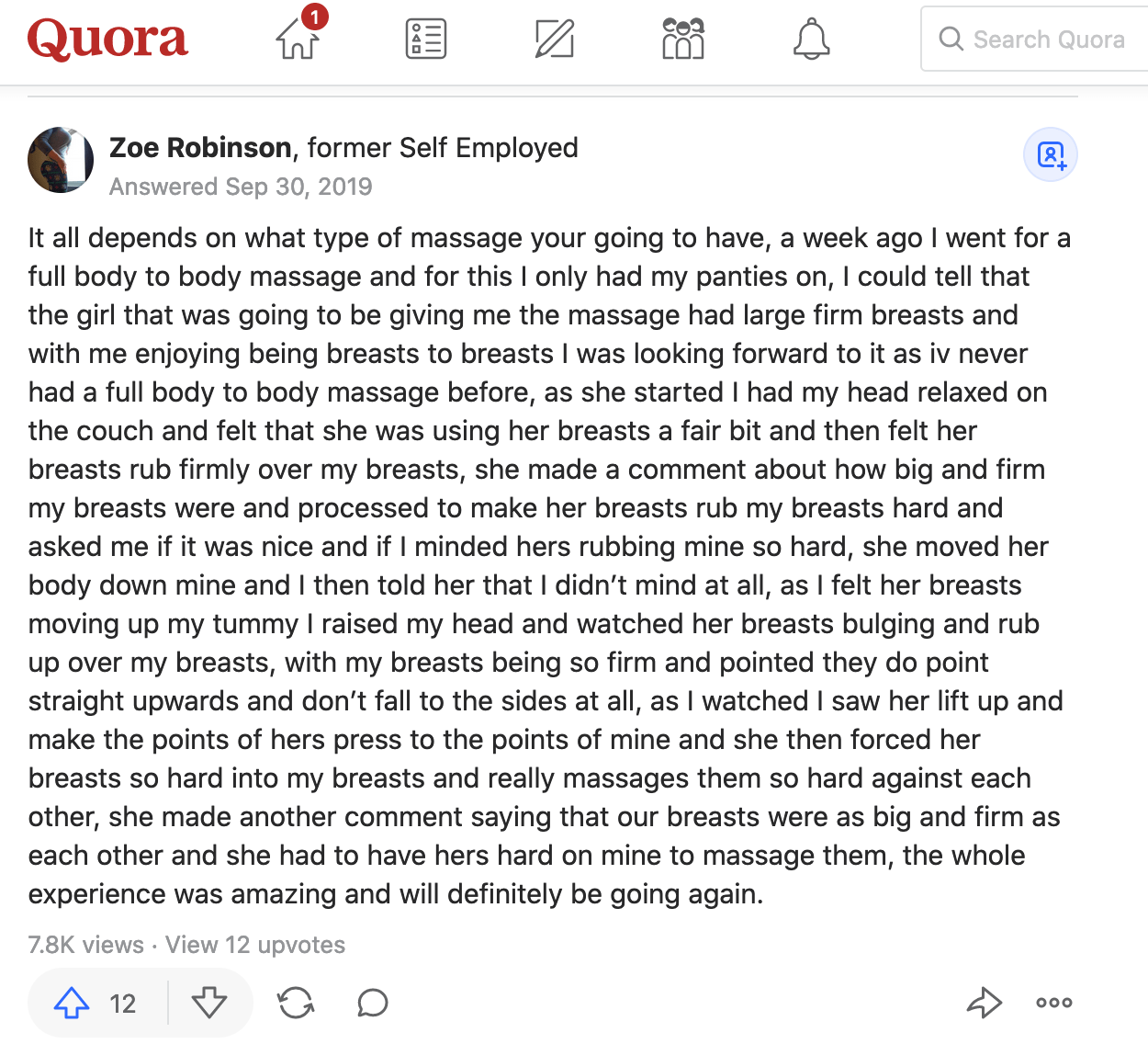 Helping my gf out with massage etiquette and found this totally legit and helpful advice. 12 men upvoted this. : rmenwritingwomen