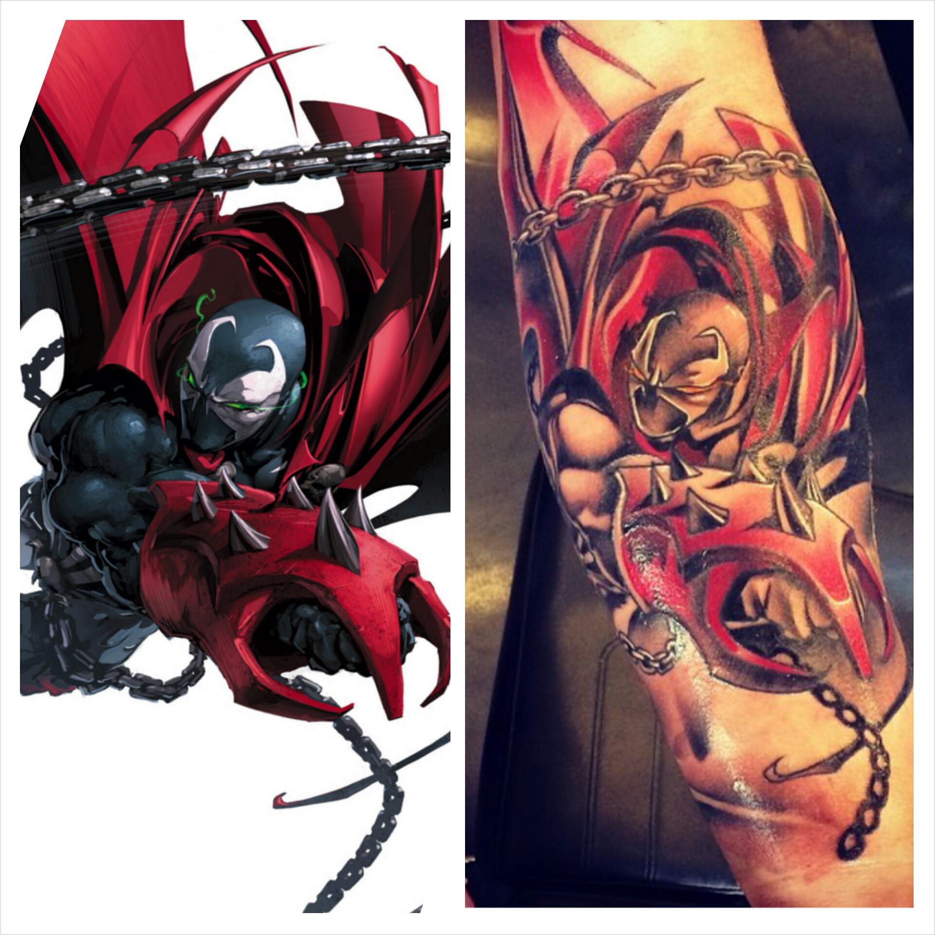 Spawn tattoo sleeve