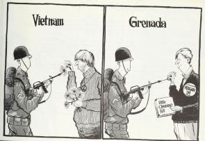“Hello mudda, hello fadda, here i am at camp Grenada” (1983)