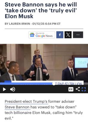 Tech billionaire vs. right-wing demagogue: the dystopian showdown we never asked for.