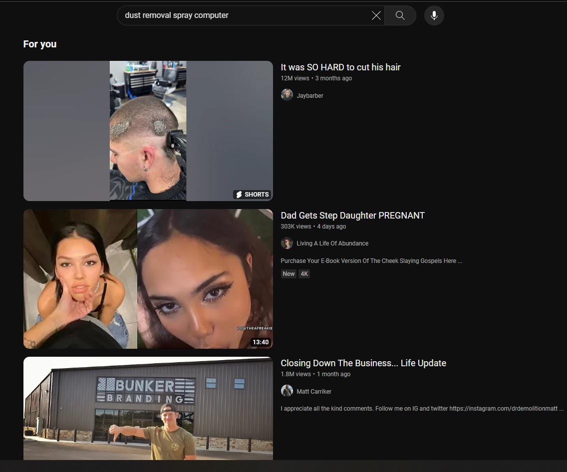 I...I just wanted some pc cleaning videos... : ryoutube