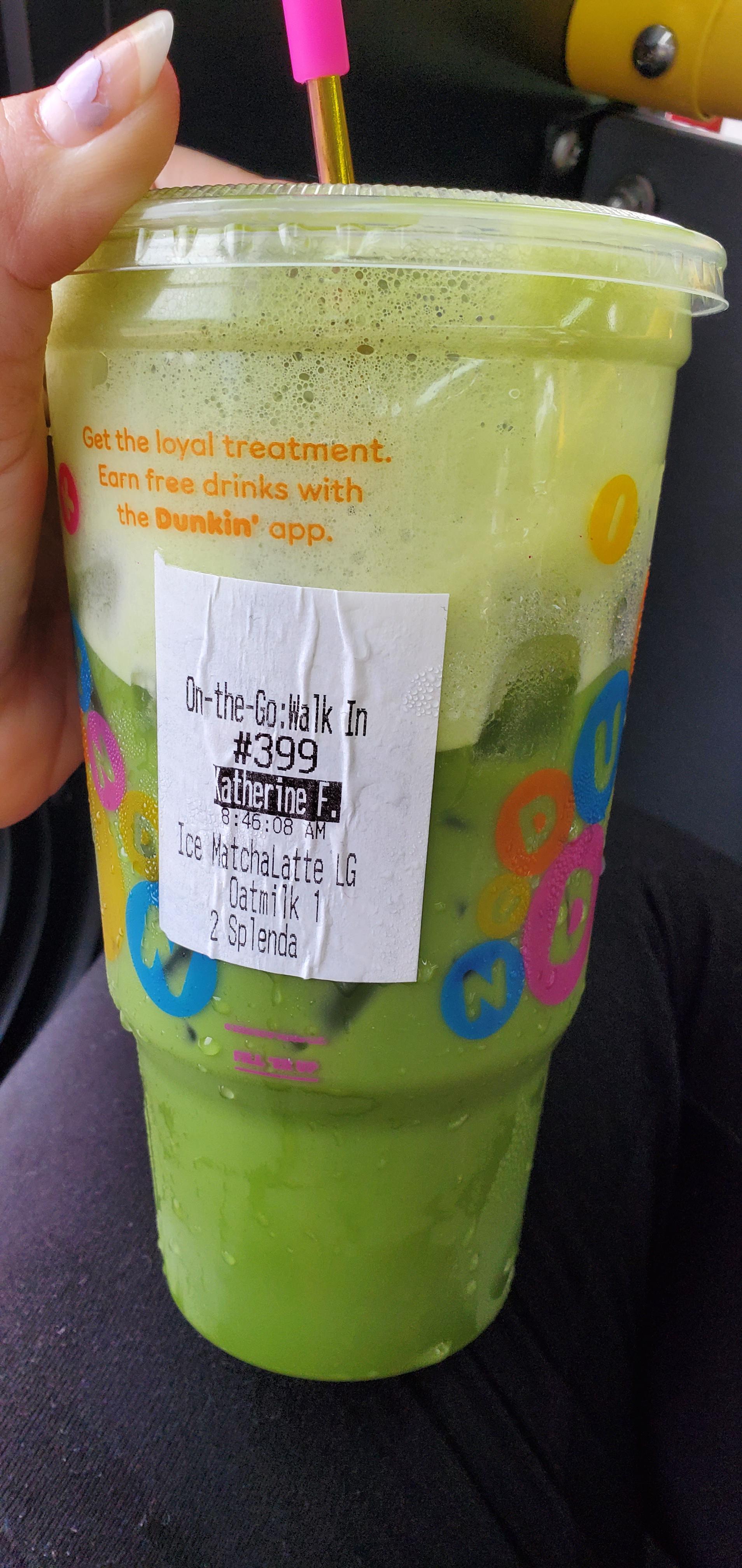 wallpapers Almond Milk Matcha Latte Dunkin Donuts tried a matcha latte with oat milk this