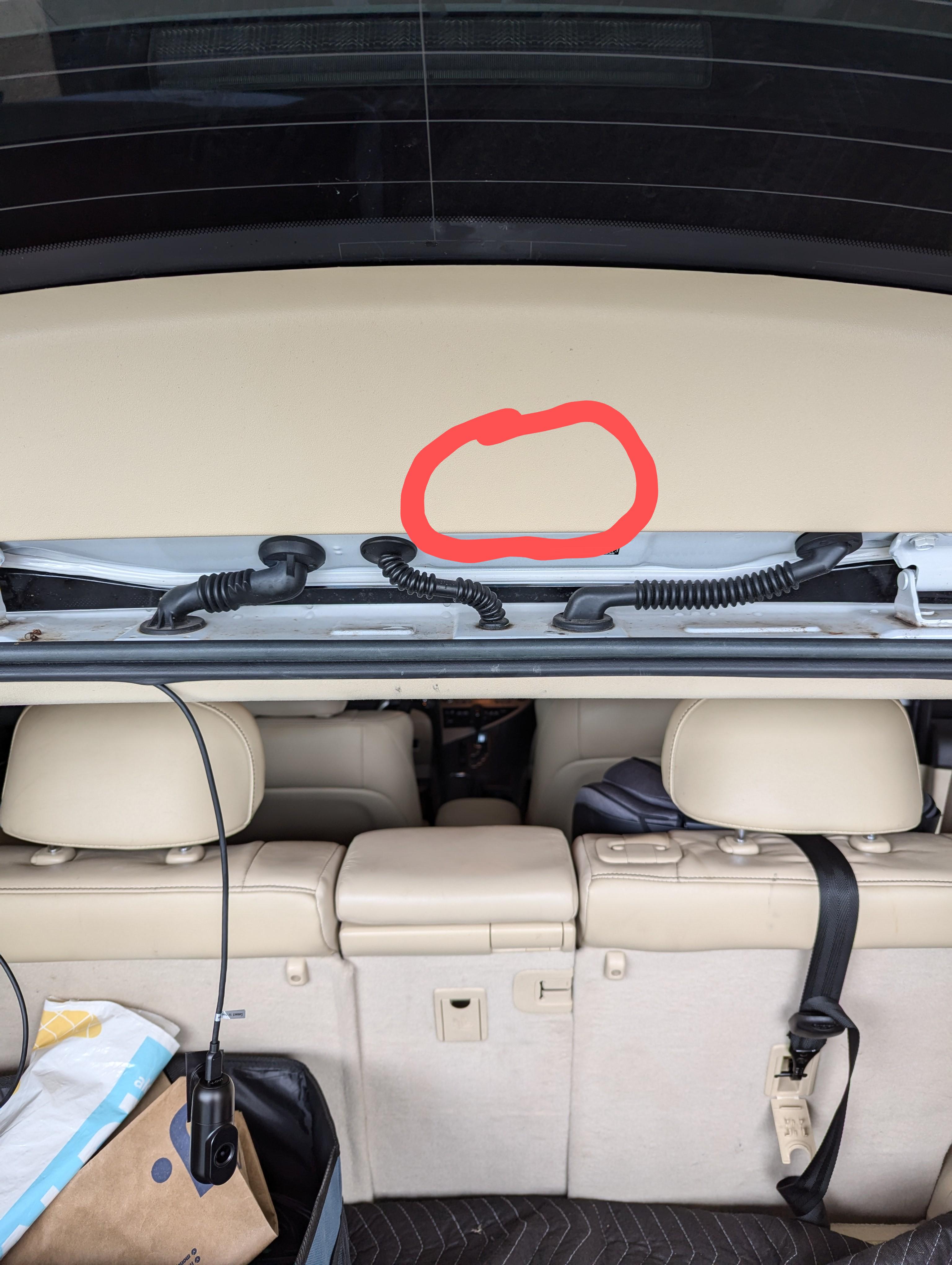 Tape for rear camera