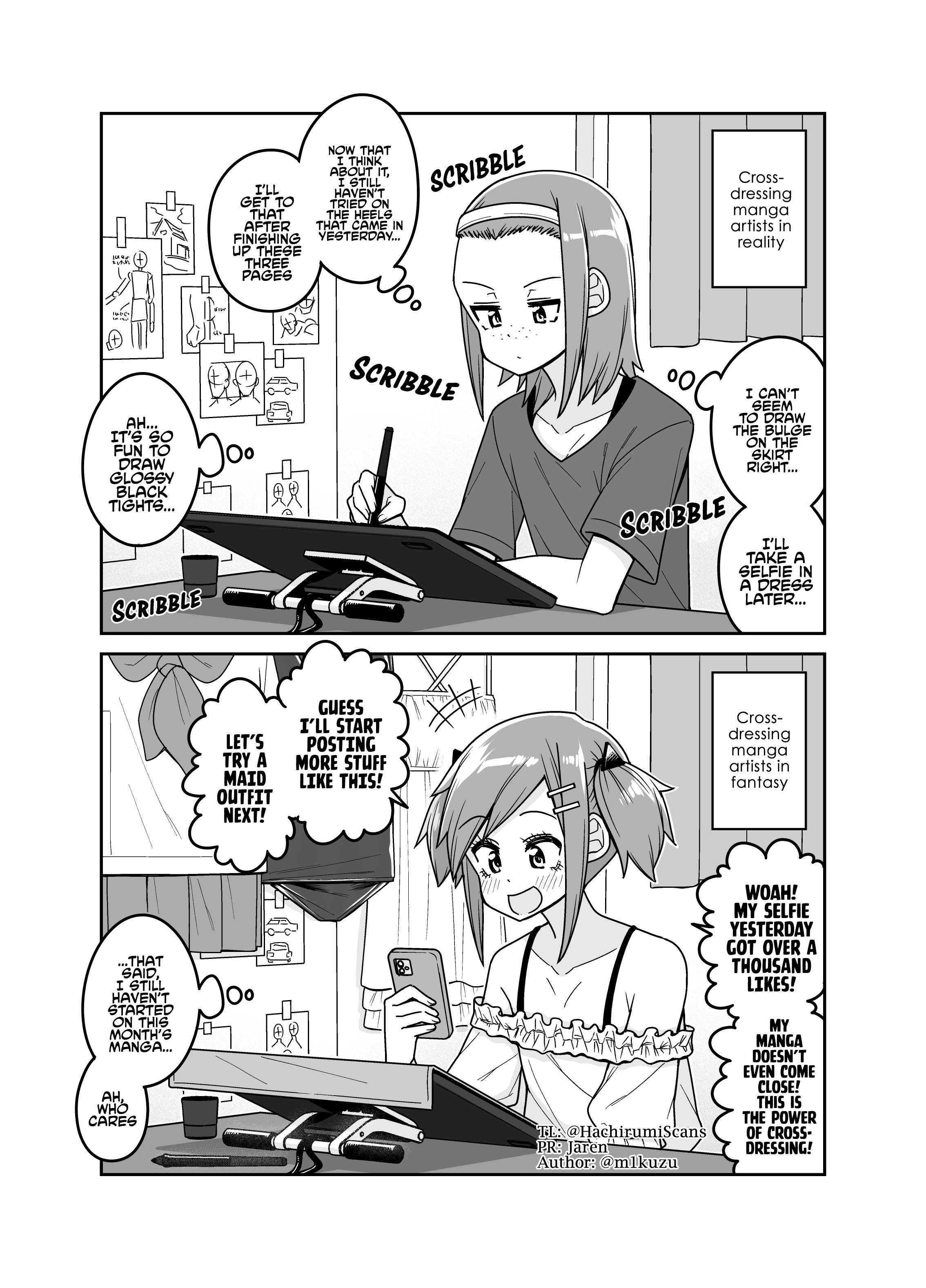 DISC] Crossdressing Manga Artists in Reality vs Fantasy - Oneshot : r/manga