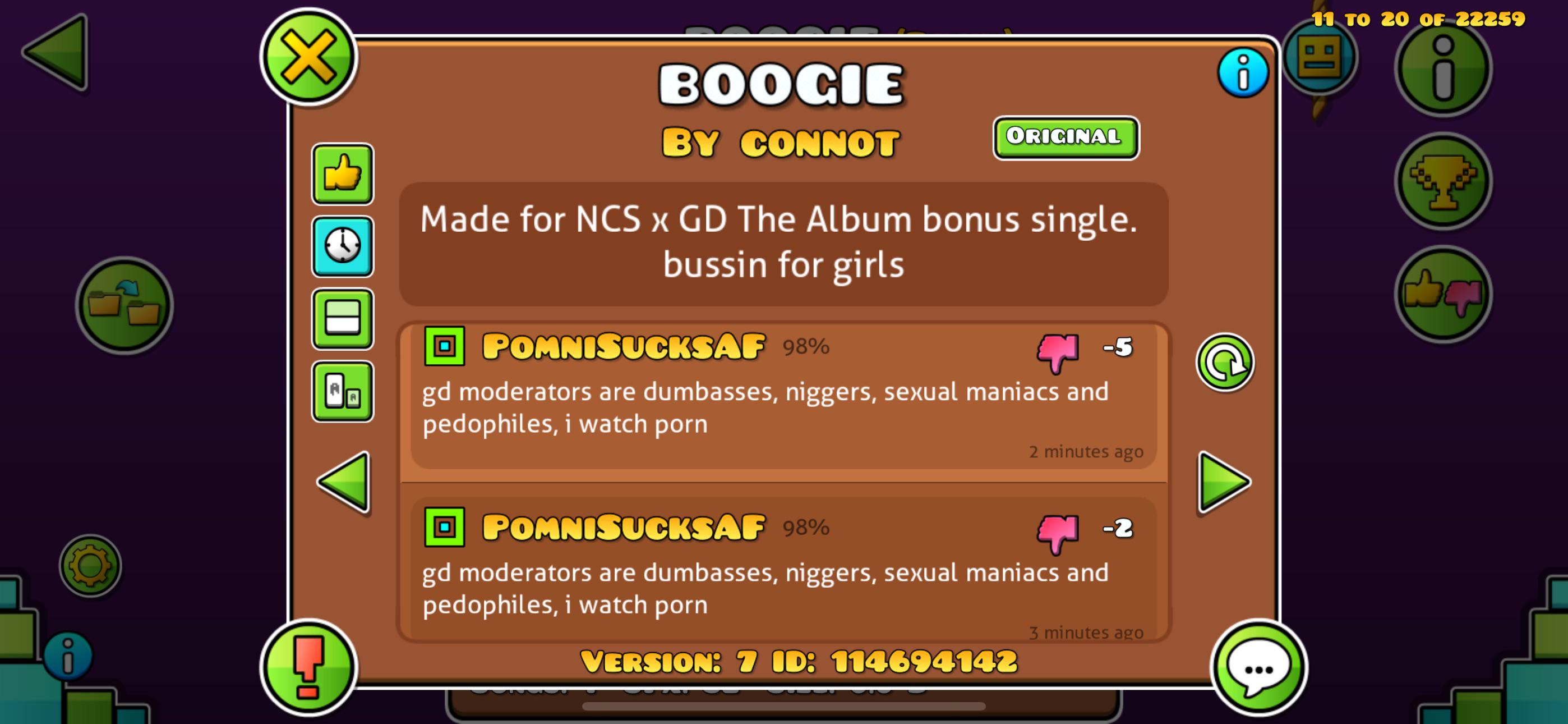 A bot has bypassed chat spam detection somehow : rgeometrydash