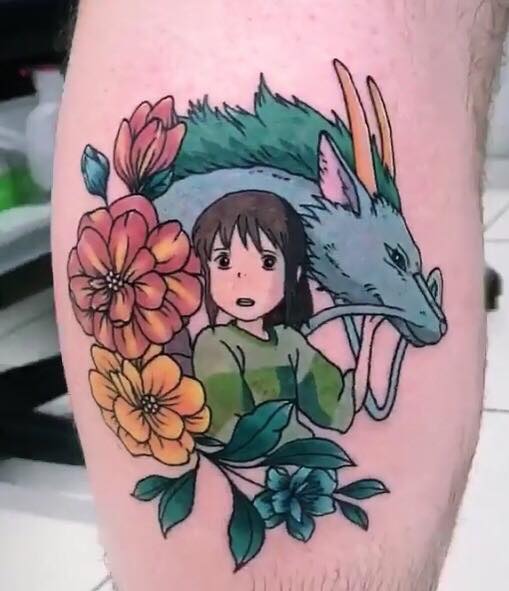 Here Is My Spirited Away Tattoo Done By Morgan At Scorpion Tattoo In Northlakes Queensland I Figured You Guys Might Appreciate It Here Anime