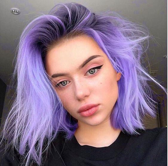 Pastel purple hair color 3x loreal feria p12 lavender dusk smokey hair
