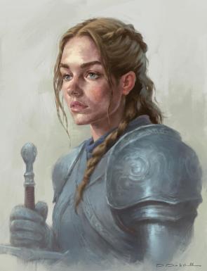 Lady Knight by Davood Diba