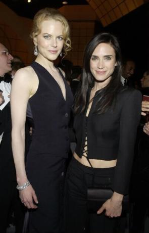 Nicole Kidman and Jennifer Connelly during The 8th Annual Screen Actors Guild Awards