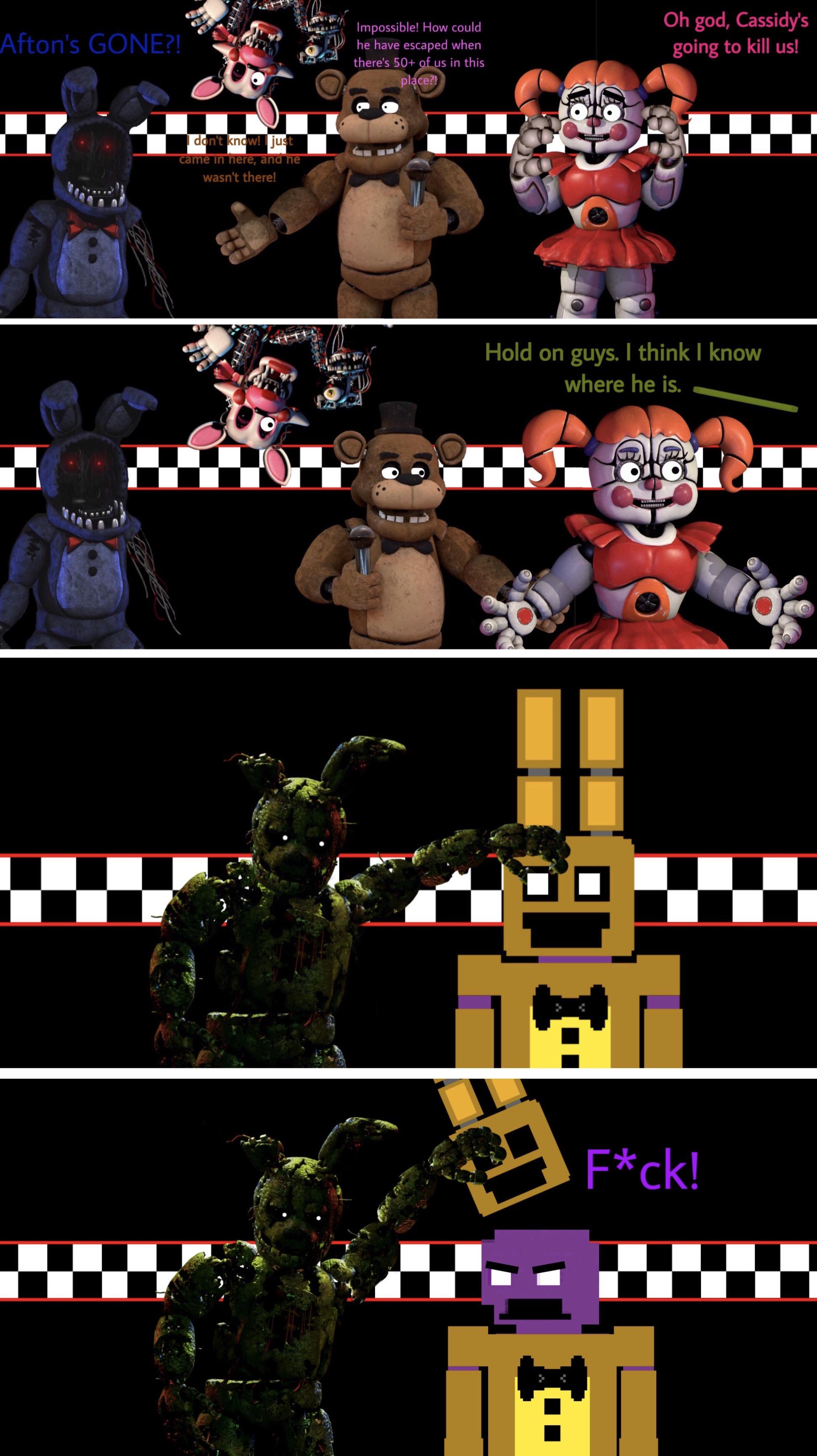 The Theory That The Animatronics Will Help Us In A Nutshell Fivenightsatfreddys Anime Fnaf Fnaf Funny Fnaf Characters 