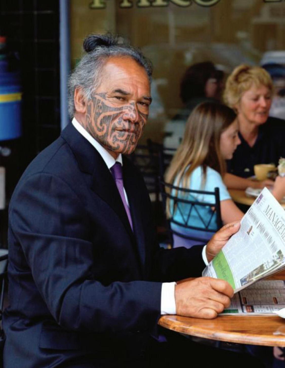 Older Maori Man With Traditional Face Tattoos New Zealand Humanporn