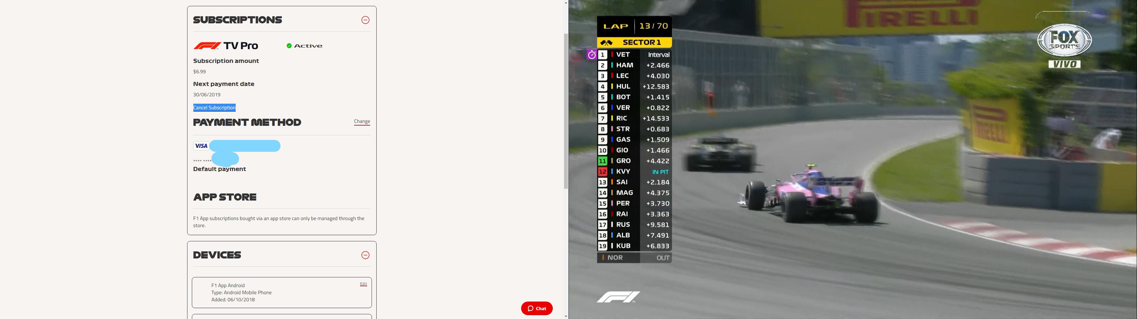 Watching An Ilegal Stream While I Cancel My Subscription F1tv