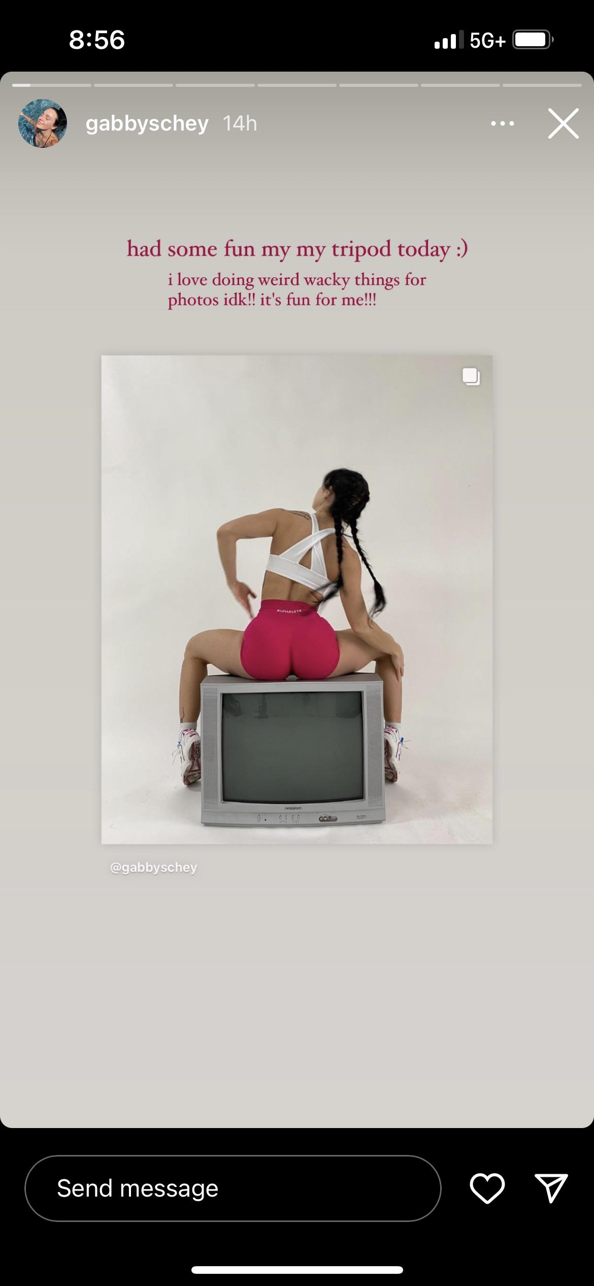 im sorry but this is so cringe. “Lol im so wacky!🤪” @gabbyschey :  rgymsnark