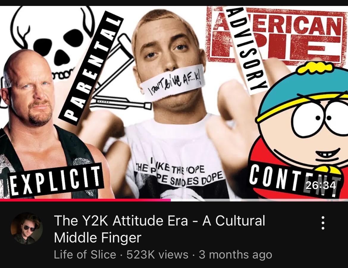 When did the attitude era of the Y2K ended and what was the cause of it  ending? : rdecadeology