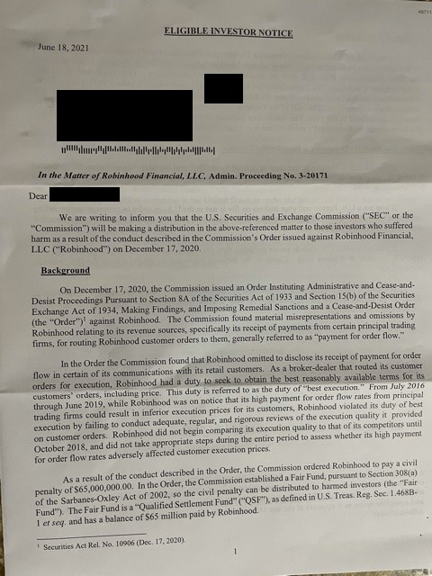 Tiktok users in the us could be part of a class action settlement over. Got My Class Action Lawsuit Paper Work For Robin Hood Today 65 Million Seems Like A Slap On The Wrist All Proceeds Will Be Used To Buy More Gme R Superstonk