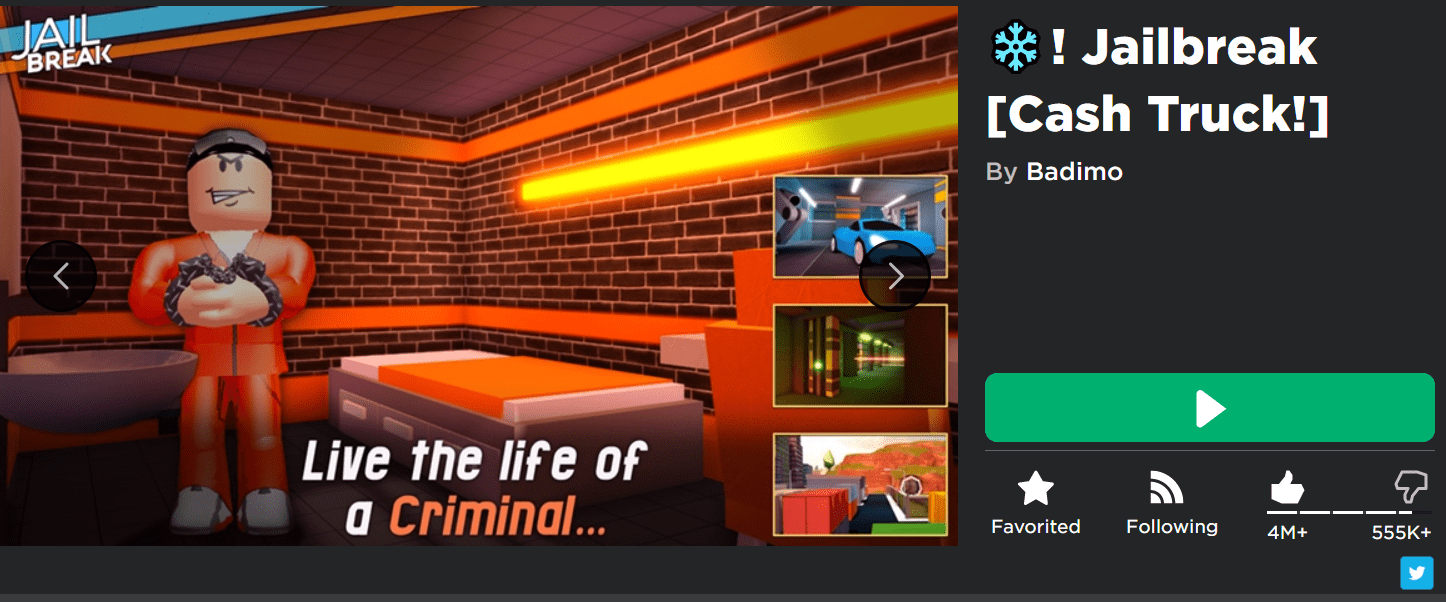 Congrats Jailbreak On Reaching 4M Likes On ROBLOX R 