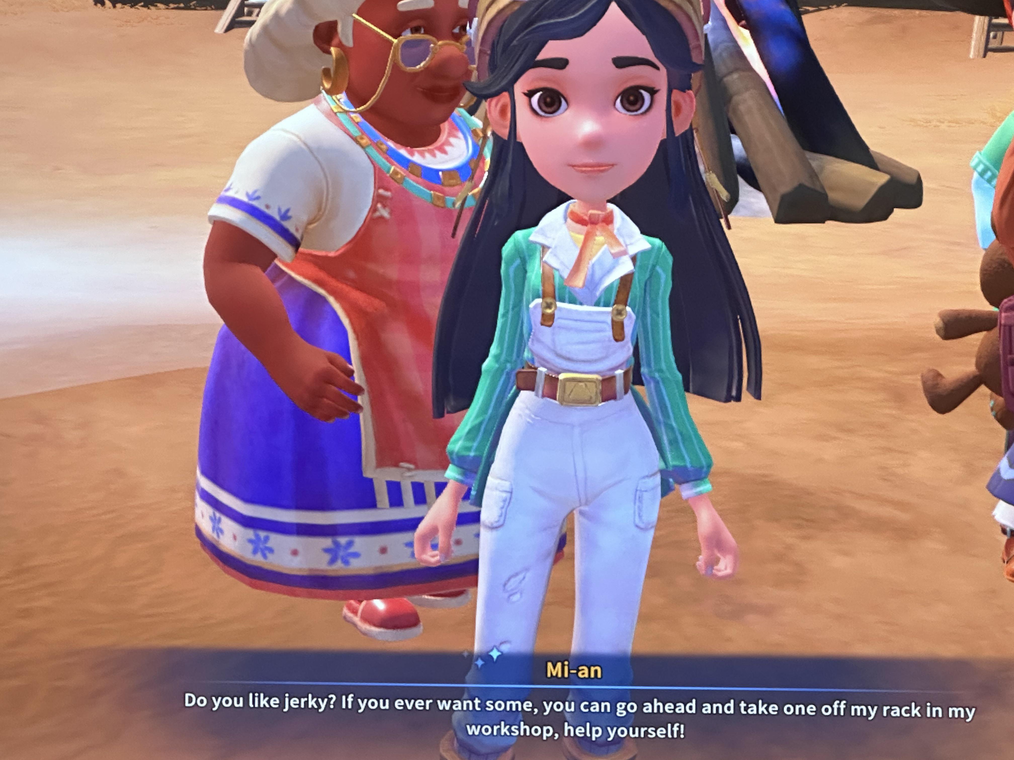 Girl Ive been stealing your jerky for a while in my last save & forgot you  ever offered 😂 : rMyTimeAtSandrock