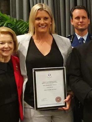 Inspector Amy Scott, who ran towards the Sydney spree stabber with no backup, and shot him.