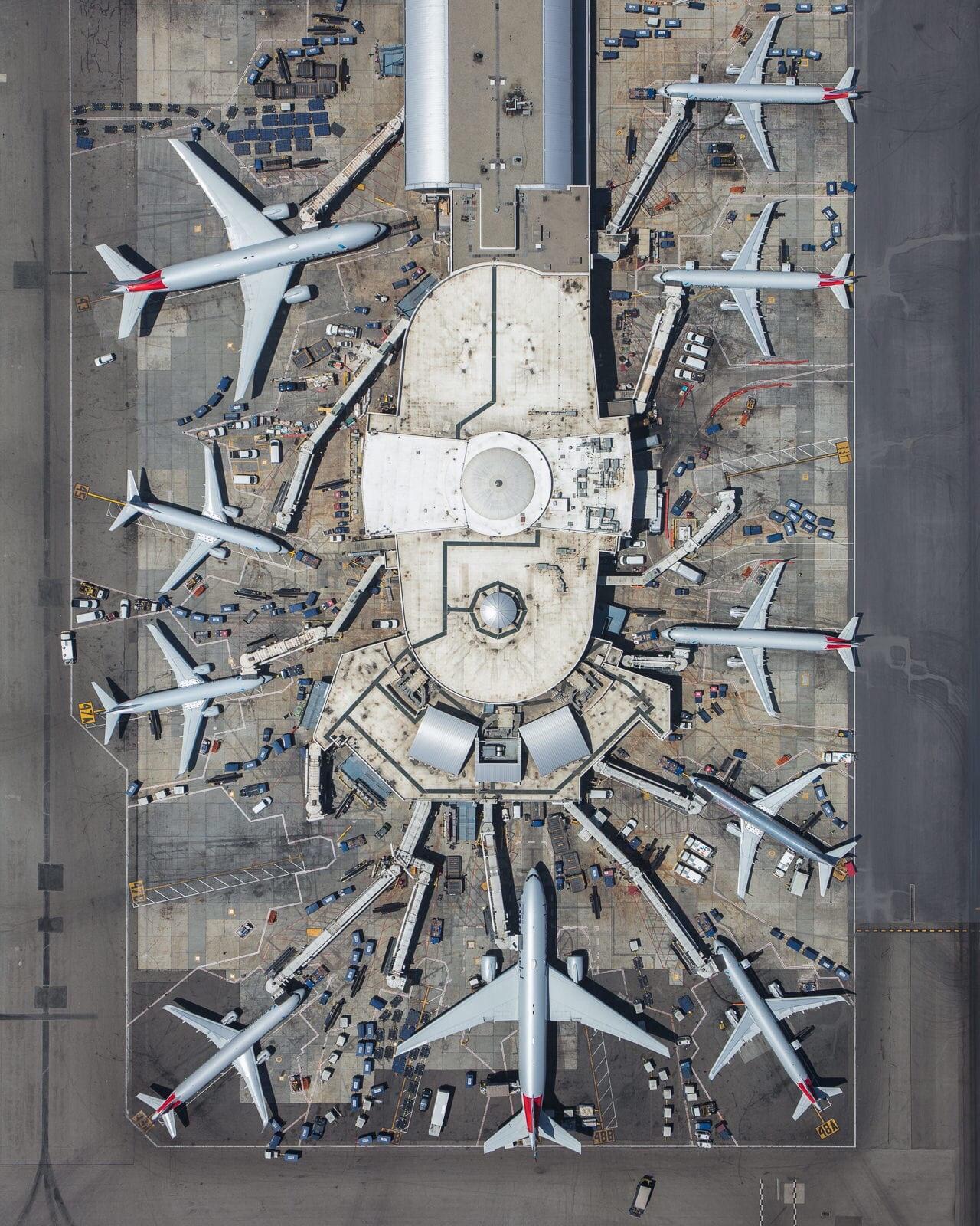 An Overhead View Of Terminal 4 At Lax Interestingasfuck