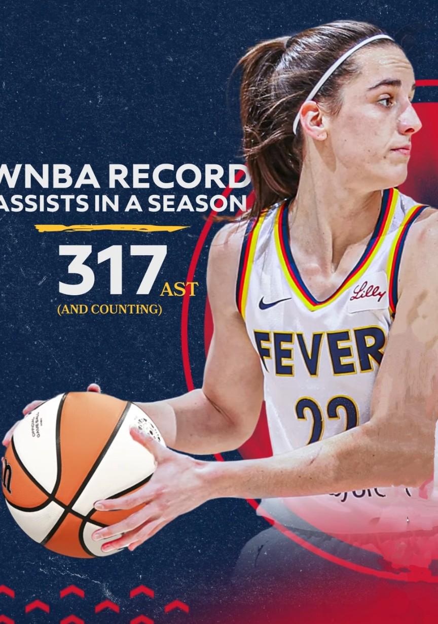 Caitlin Clark now has the record for most assists in a season! In a year thats seen a lot of new records, this might be the most impressive! : rwnba