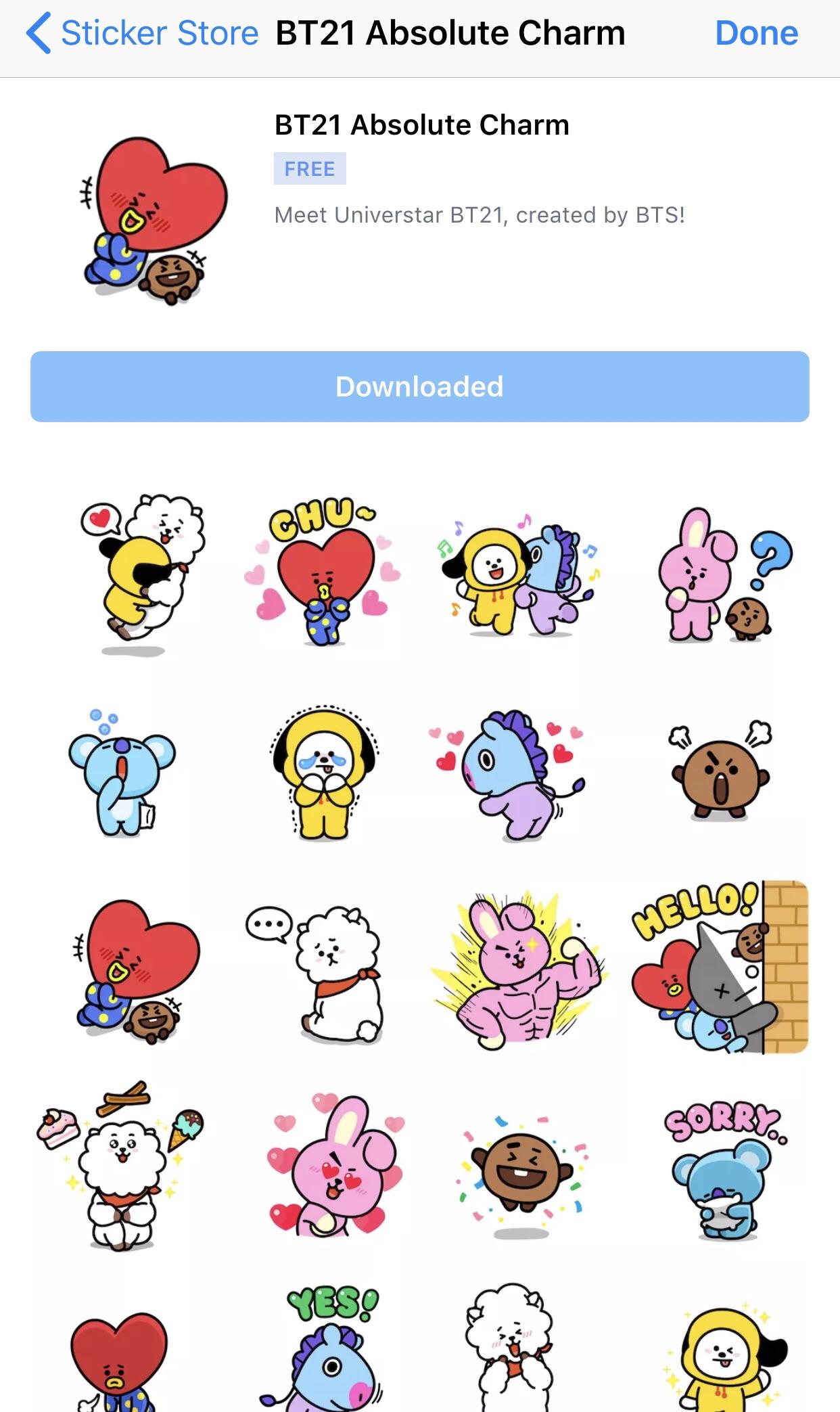 bt21 stickers |bt21 sticker |chimmy sticker| BT21 Store ...