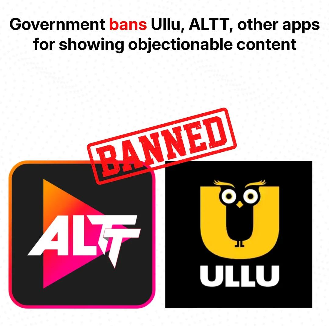 O governo ordenou a proibição de mais de 20 plataformas OTT, incluindo  ULLU, ALTT e Desiflix. : rIndiaTech