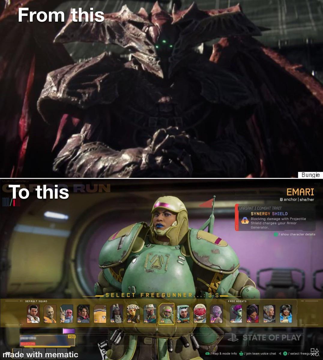 When I heard ex-bungie devs were on this game I was so happy now Im sad. : rAsmongold