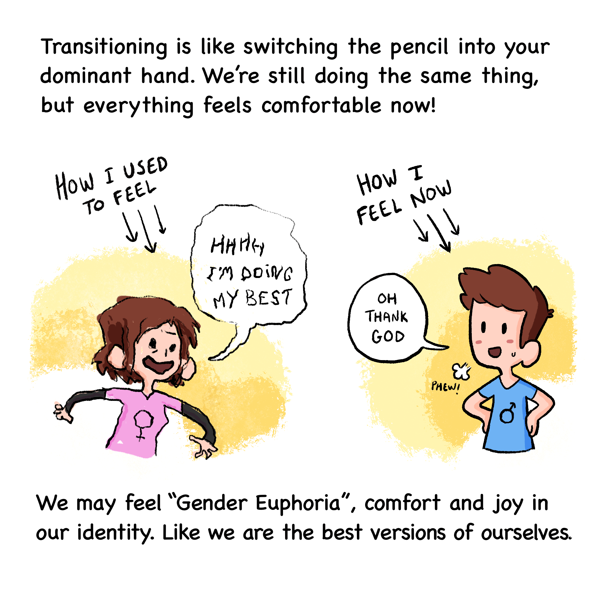 What Does Gender Dysphoria Feel Like? [OC] : rlgbt