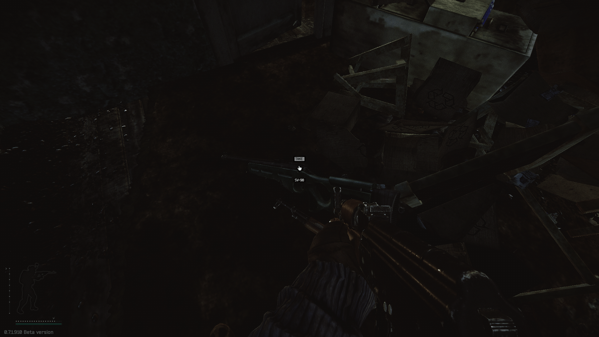 so i just found a sv-98 spawn in factory escapefromtarkov on car battery factory tarkov