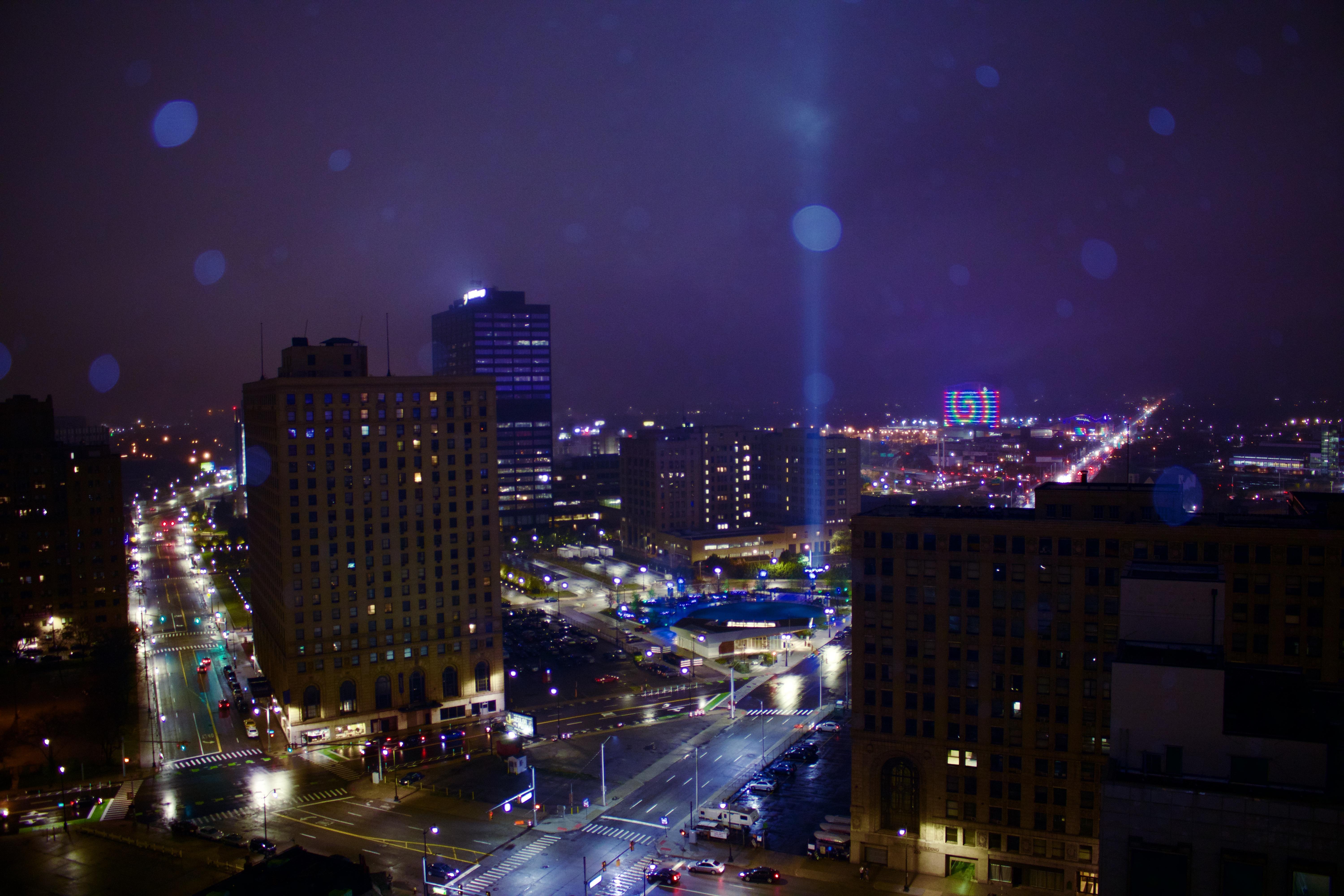 Rainy night in detroit