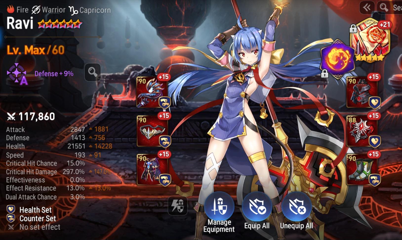 Im pretty happy with my Ravi build. : rEpicSeven